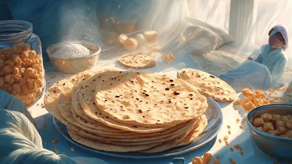 Large Portion size of Roti