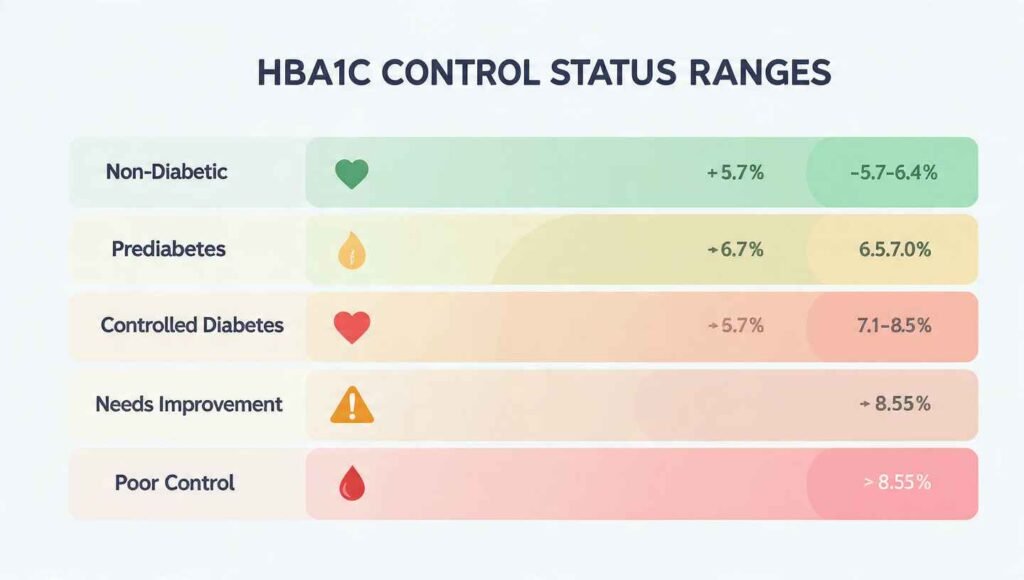 Hb1Ac Control Status Ranges