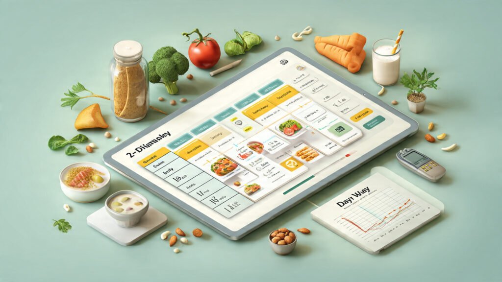 7-day diabetic meal plan calculator