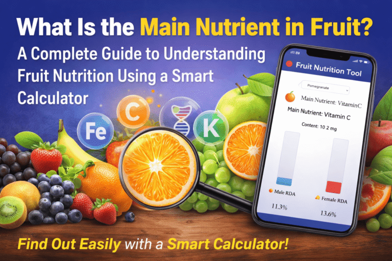 What Is the Main Nutrient in Fruit