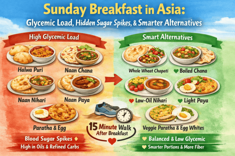 Post 18: Sunday Breakfast in Asia: Glycemic Load, Hidden Sugar Spikes, and Smarter Alternatives You Can Enjoy