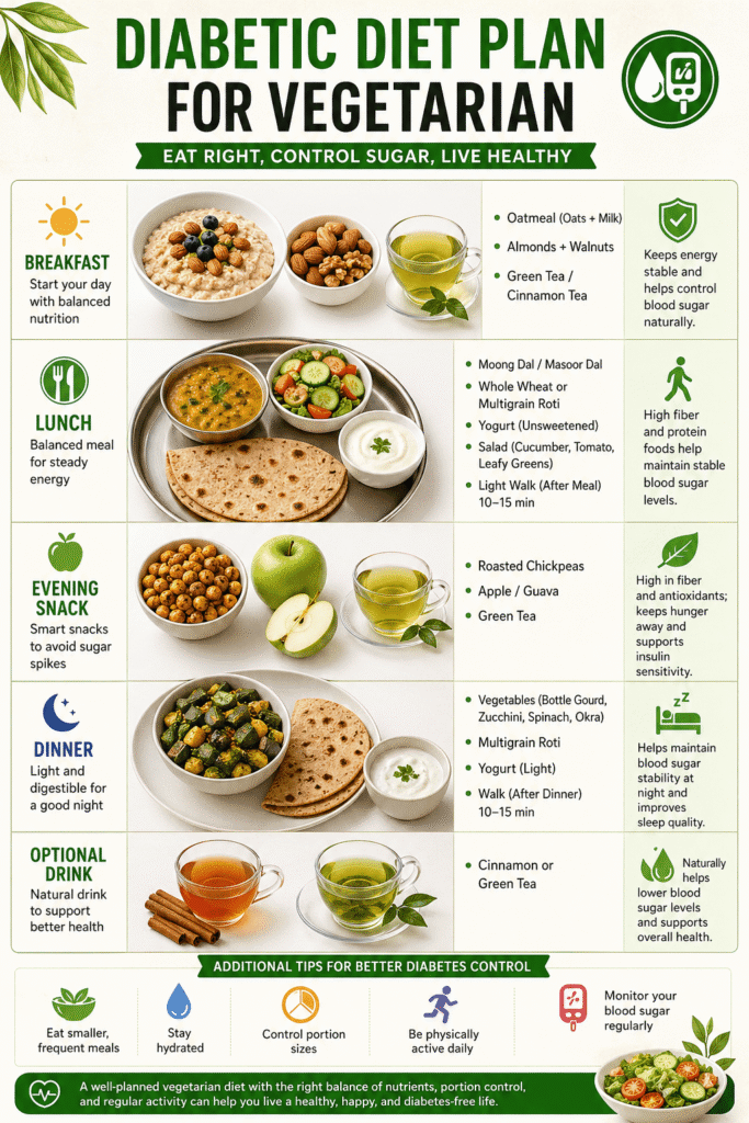 Diabetic Diet Plan for Vegetarian