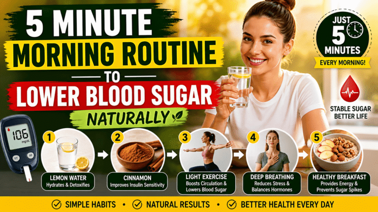 Post 21: 5 Minute Morning Routine to Lower Blood Sugar Naturally