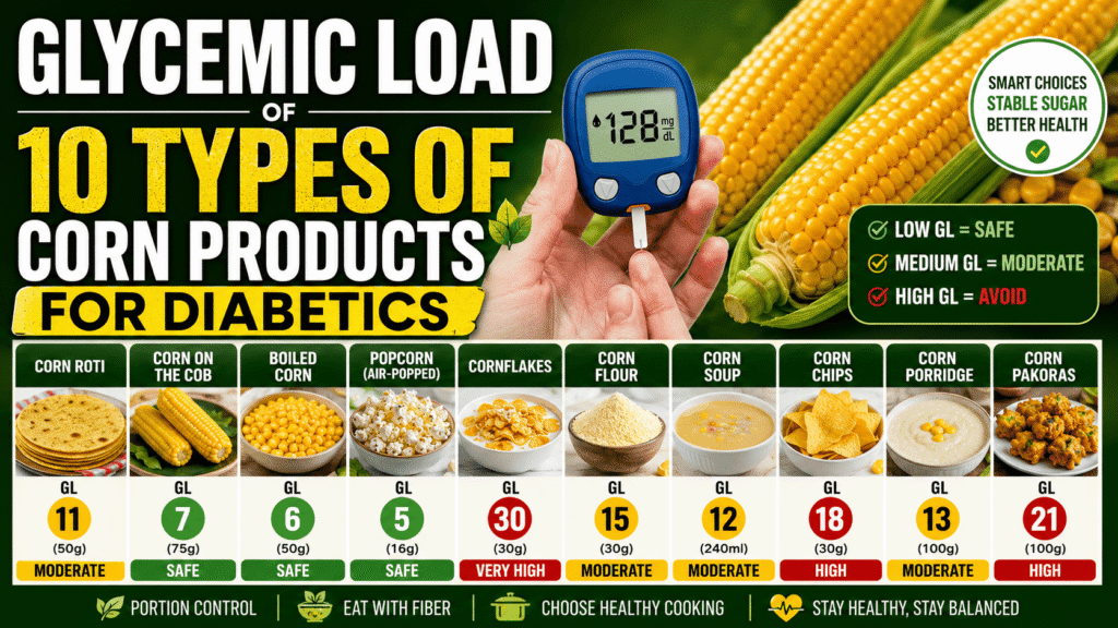 glycemic load of corn products
