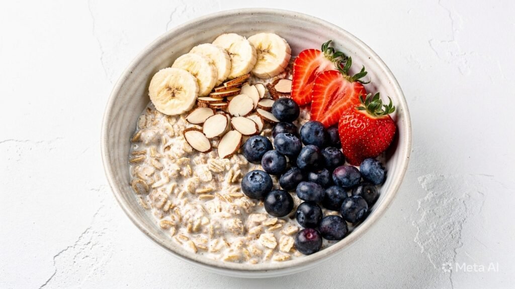 Oats with Almonds and Fruit