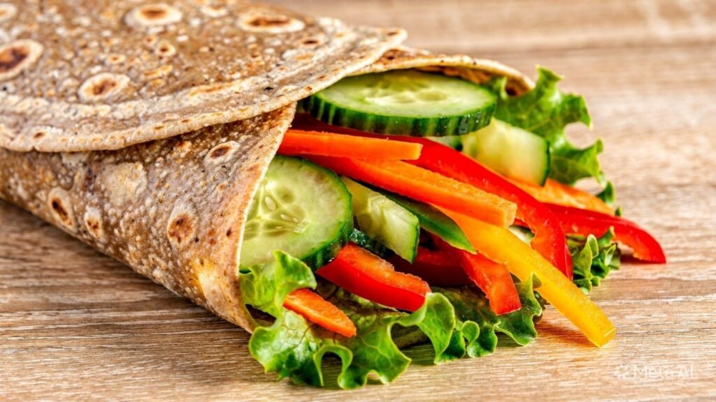 Vegetable Multigrain Chapati Roll