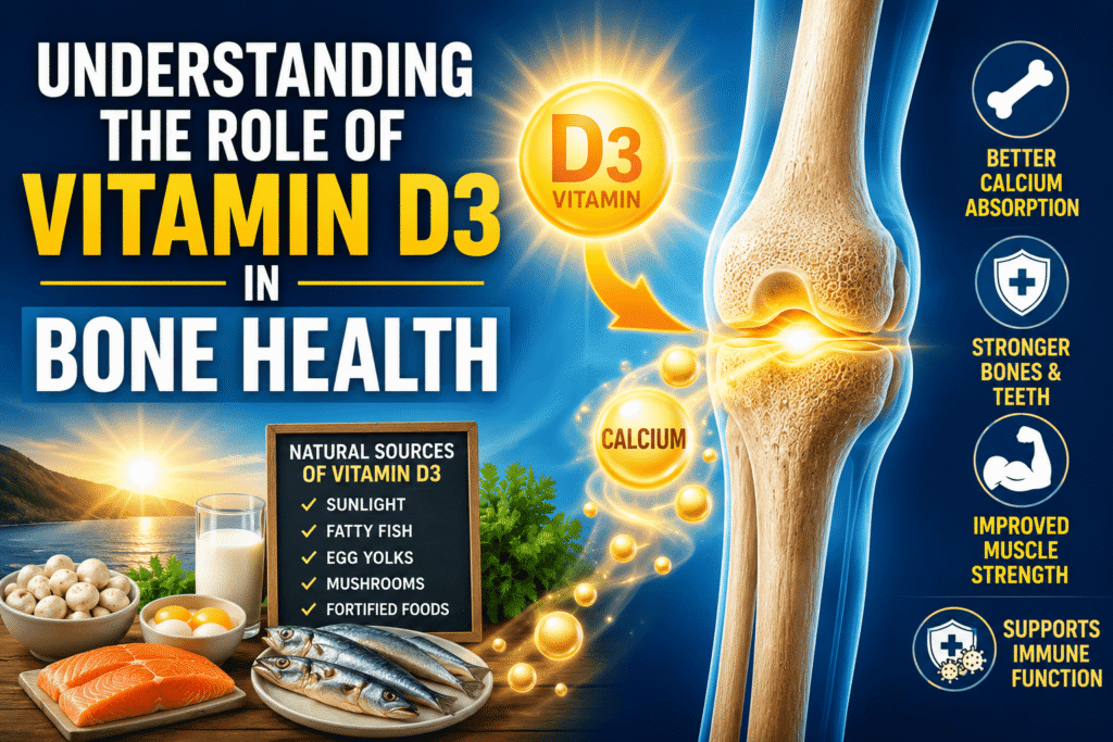 Vitamin D3 and bone health