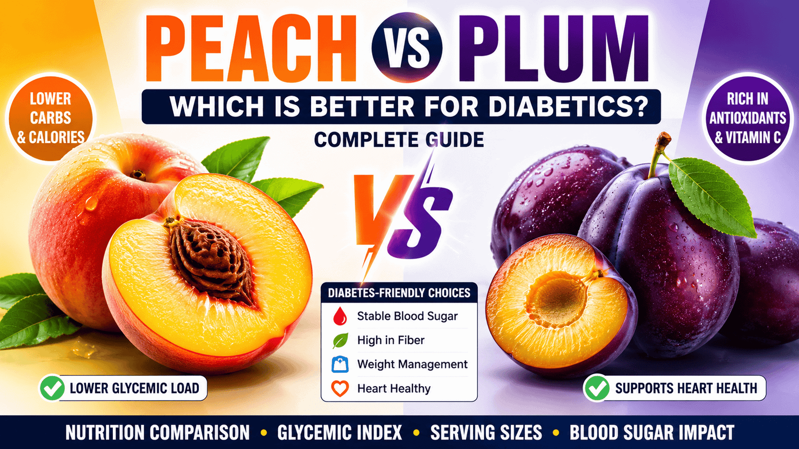 Peach vs plum