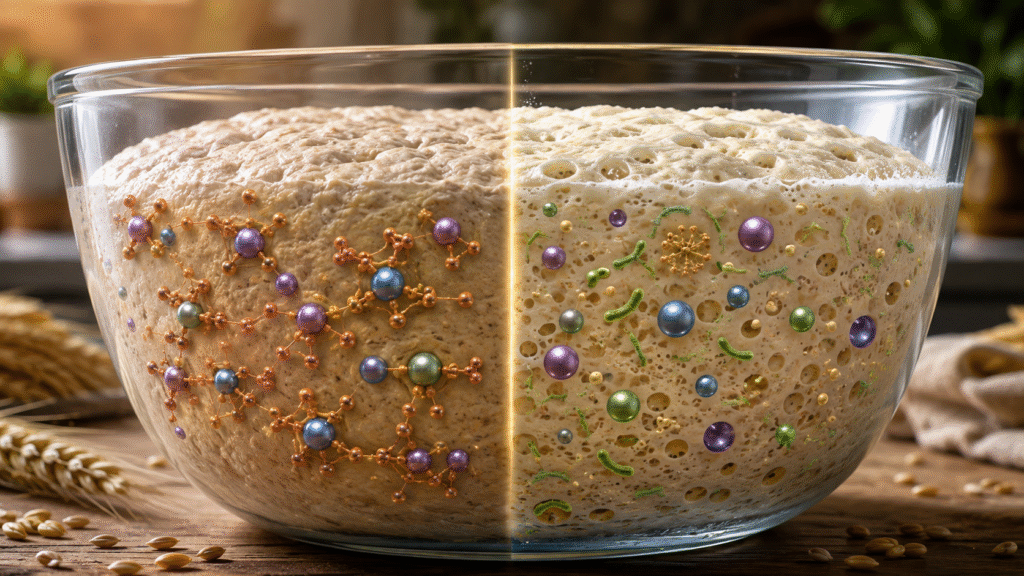 Fresh dough vs fermented dough