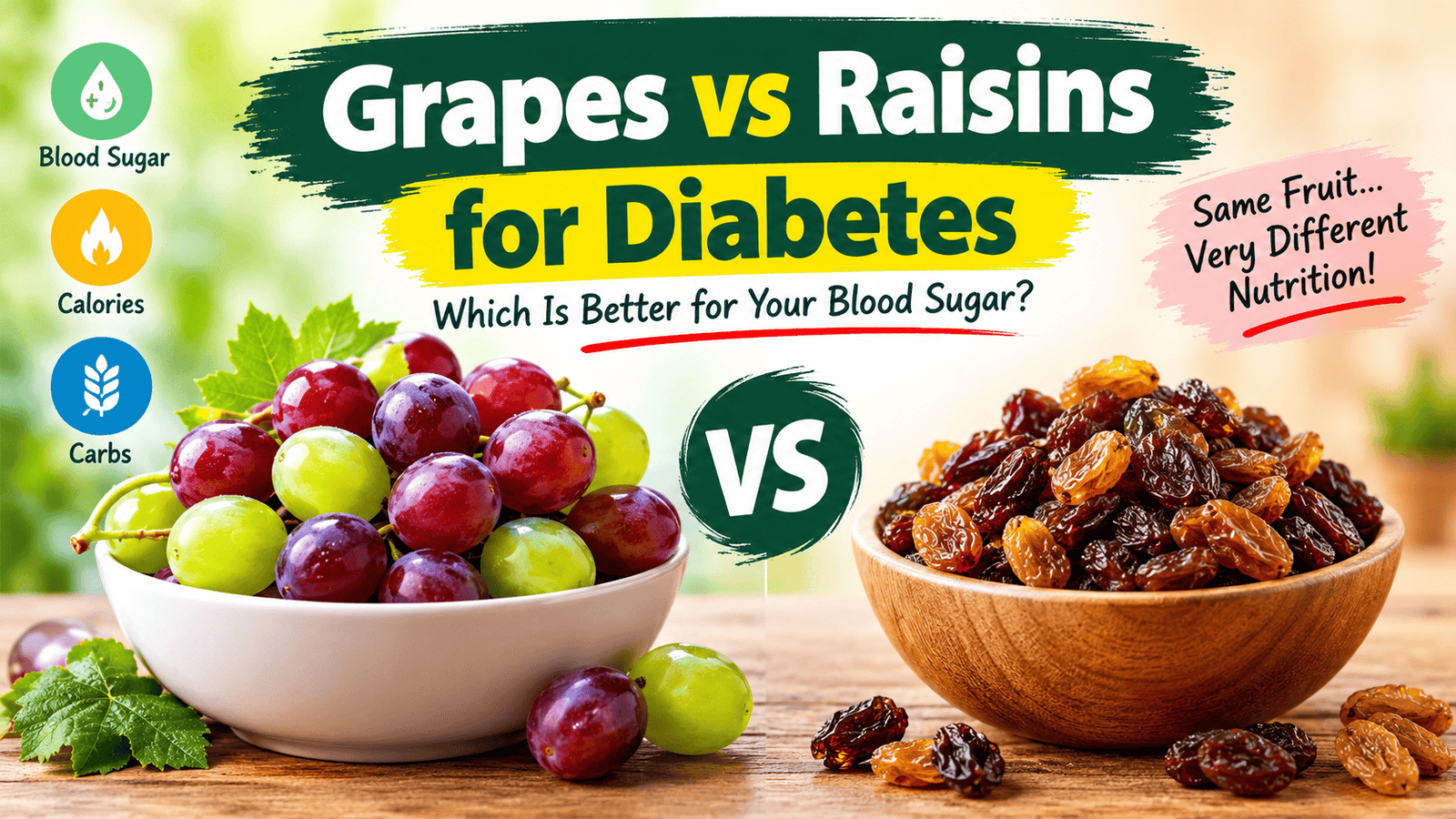 Grapes vs Raisins for Diabetes
