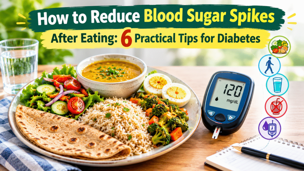 How to reduce blood sugar spikes after eating