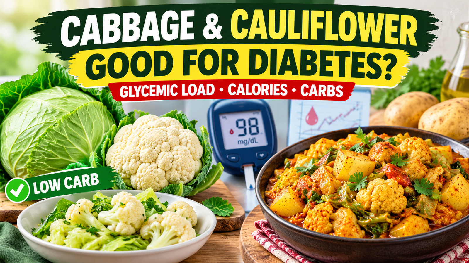 Cabbage and Cauliflower for Diabetes