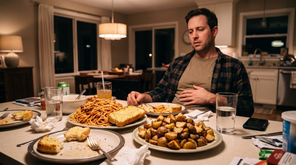 Consuming too many carbohydrates